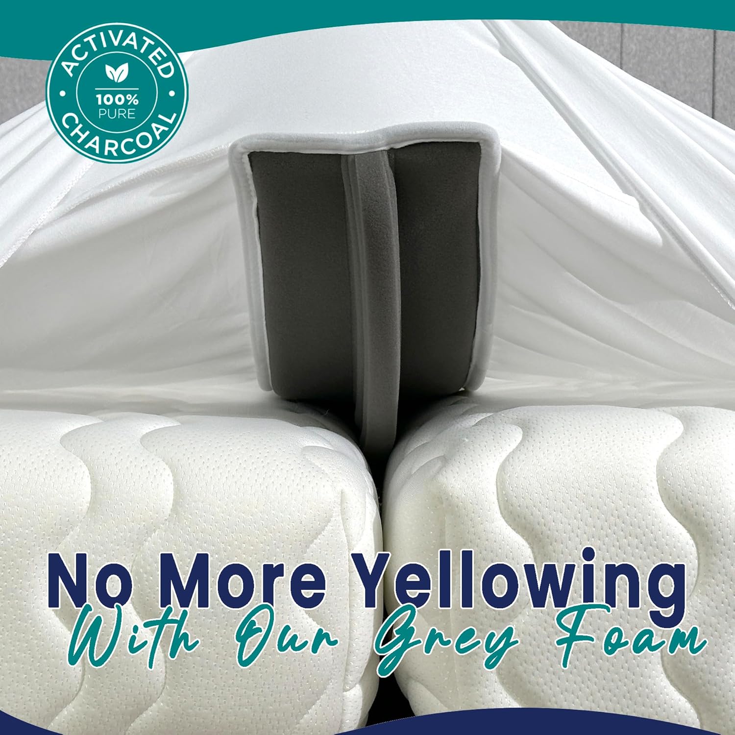 3-in-1 Fitted Sheet Attached Bed Bridge Twin (XL) to King Converter Kit with Sheet Strap Set | Split King Gap Filler for Adjustable Bed | White
