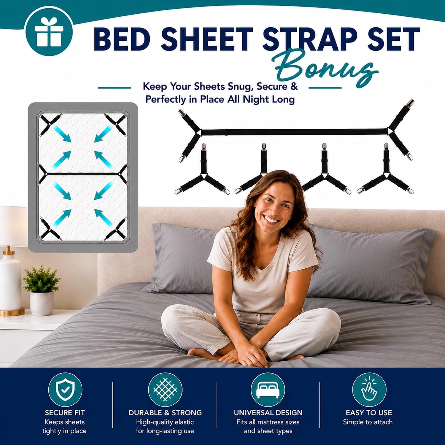 3-in-1 Fitted Sheet Bed Bridge - Grey