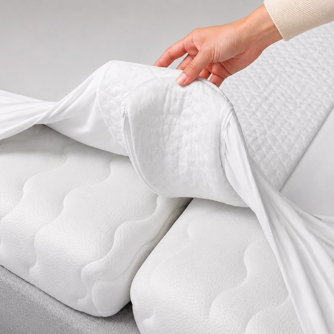 3-in-1 Fitted Sheet Bed Bridge - White