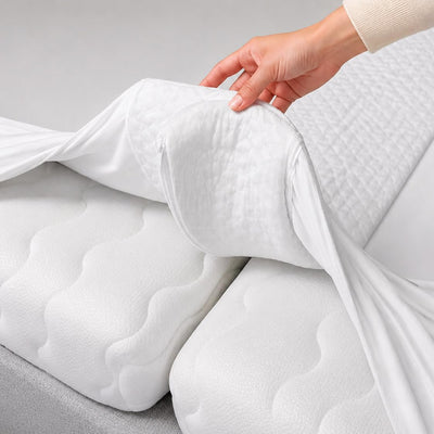 3-in-1 Fitted Sheet Bed Bridge - White
