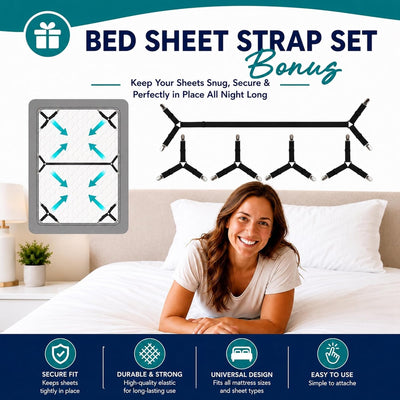 3-in-1 Fitted Sheet Bed Bridge - White