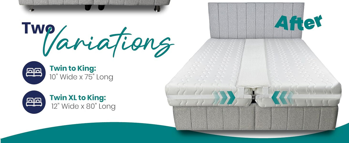 EPHEDORA Bed Bridge, Split King Gap Filler for Adjustable Bed, 10"x75" — Product details 3